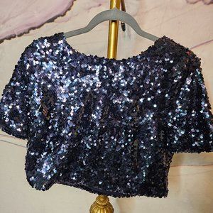 Forever 21 Sequin Crop Top